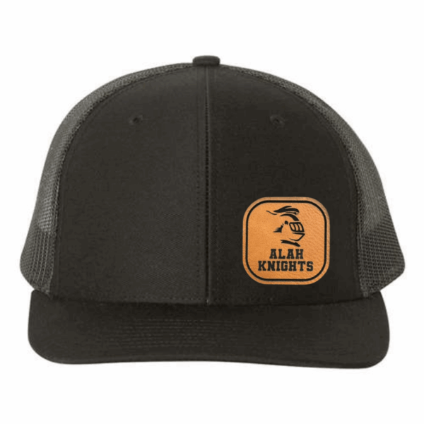 Knights Square Leather Patch Hat Knights Square Leather Patch Hat