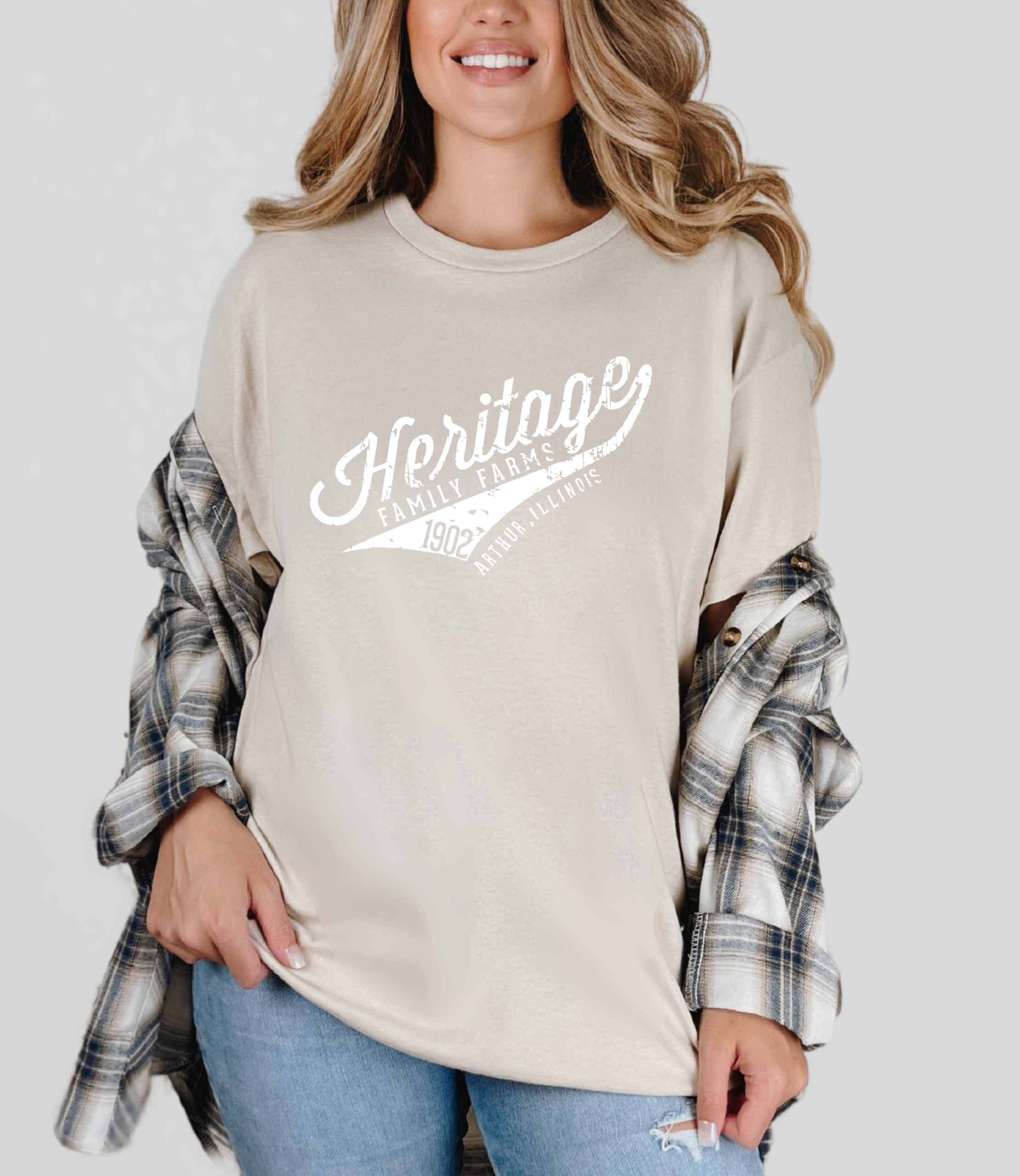 Heritage Family Farms Baseball Logo Unisex Tshirt - Image 3