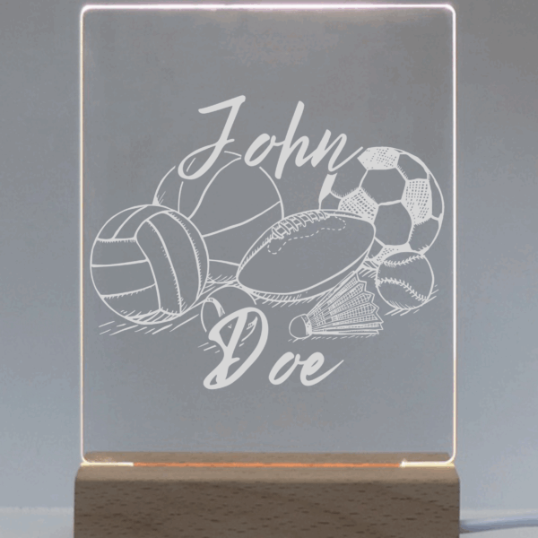 Acrylic Night Light Sports