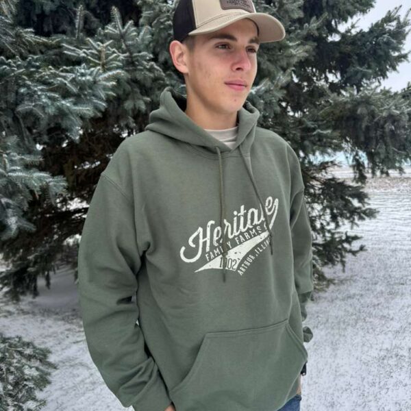 Heritage Family Farms Baseball Logo Unisex Hooded Sweatshirt