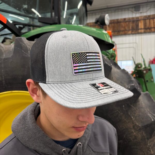 Holographic American Flag Patch Hat