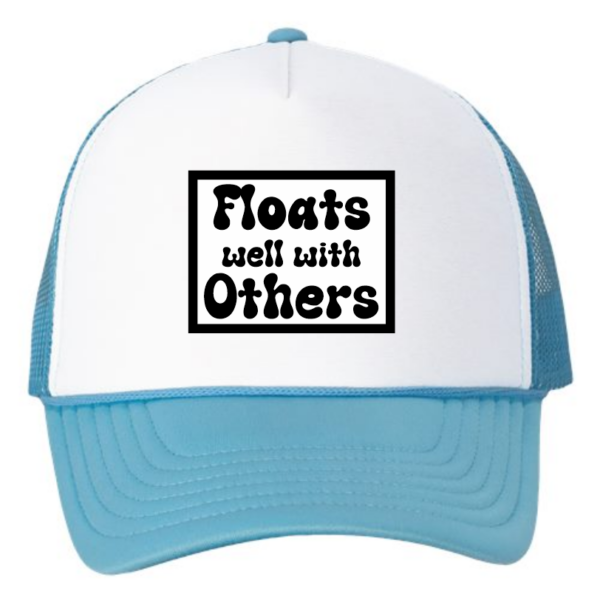 Floats Well With Others Faux Leather Patch Hat